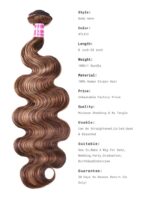 Lumivive Gorgeous Highlight Honey Blonde Bouncy Body Wave Hair 4 Bundles - Image 7