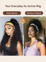 Lumivive Water Wave Headband Human Hair Glueless Wig With Invisi Drawstring - Image 4