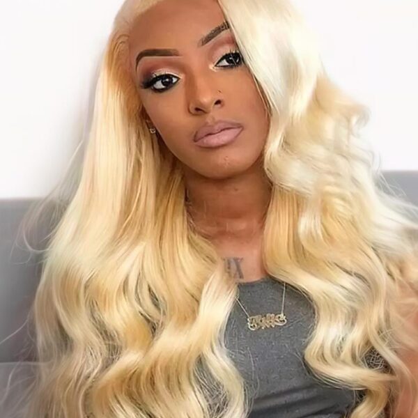 Lumivive Hair 613 Blonde Body Wave Hair 13x4  Lace Frontal