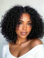 Lumivive Bye-Bye Knots™ 7x5 Lace Black Fluffy Kinky Coils Texture Wig with Invisi Drawstring