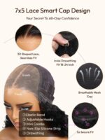 Lumivive Bye-Bye Knots™ Glueless Lace Front Bob Human Hair Drawstring Wig - Image 12