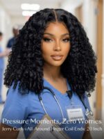 Lumivive Bye-Bye Knots 7x5 Lace Curly Glueless Wig With Finger Coil Ends - Image 4