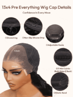 Lumivive Pre-Everything™ Lace Front Black Curly Glueless Drawstring Wig - Image 13