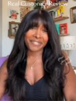 Lumivive Pre-Everything™ Lace Front Curtain Bangs Layered Glueless Wig With Drawstring - Image 3