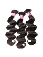 Lumivive Hair Peruvian Body Wave HD Lace Closure With 3pcs Human Hair Weave - Image 4
