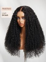 Lumivive Bye-Bye Knots™ 7x5 Lace Black Defined Coils 3C-4A Blend Curly Wig with Invisi Drawstring - Image 3