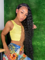 Lumivive Undetectable HD Lace 5x5 Closure with 3 Deep Wave Bundles - Image 3