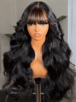Lumivive Pre-Everything™ Lace Front Curtain Bangs Layered Glueless Wig With Drawstring - Image 2