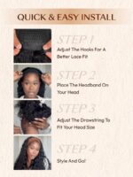 Lumivive Water Wave Headband Human Hair Glueless Wig With Invisi Drawstring - Image 9