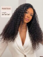 Lumivive 3 Bundles Peruvian Jerry Curly Hair Weave Free Shipping - Image 2