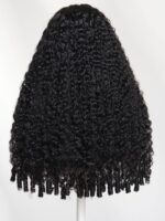 Lumivive 13x4 Pre-Everything™ Lace Frontal Natural Black Burmese Curly Wig with Finger Coily Ends - Image 11