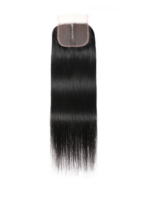 Lumivive Hair Upgrade T Part Lace Closure with Baby Hair Straight Human Hair Closure Middle Part Natural Black - Image 7