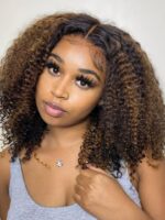 Lumivive Bye-Bye Knots Wig 7x5 Lace Balayage Highlights Jerry Curly Wig
