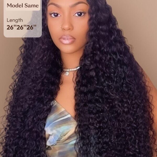 Lumivive Deep Wave Malaysian Remy Human Hair Bundles 3 Packs Deal