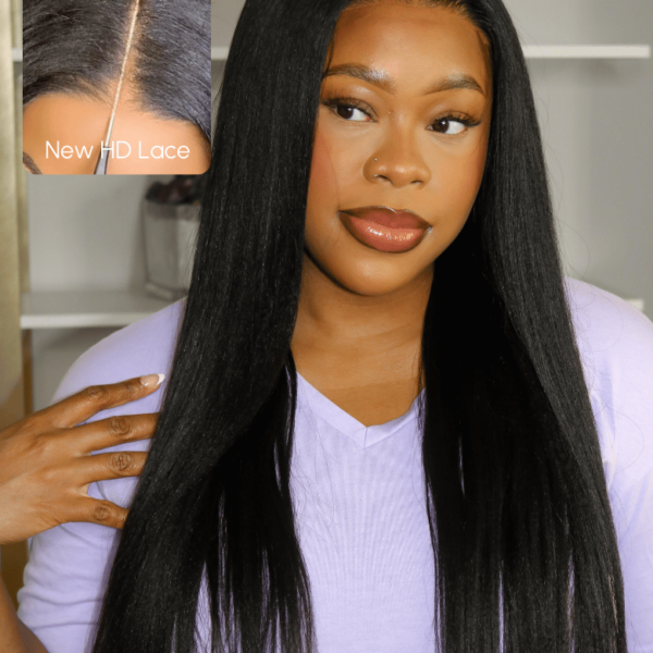 Lumivive 5x5 Thin HD BlendAway Lace Closure Glueless Yaki Wig