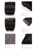 Lumivive 13x4 Lace Frontal With Body Wave Human Hair Bundle For Frontal Ponytail Style - Image 5