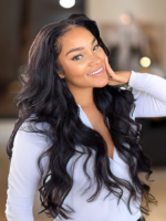 Lumivive Hair 5x5 HD Lace Closure With 4 Bundles Body Wave Human Hair Weaves Transparent Lace Natural - Image 5