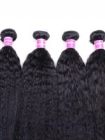 Lumivive 4 Packs Kinky Straight Brazilian Human Hair Bundles - Image 7