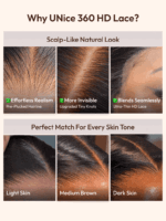 Lumivive 360 HD Lace Real Scalp™ Chocolate Brown Balayage Body Wave Wig with Money Piece Highlights - Image 5