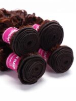 Lumivive Dark Auburn Body Wave Remy Human Hair 4 Bundles With Closure Deal - Image 6