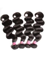 Lumivive Hair Unprocessed Frontal Lace With 4pcs Body Wave Remy Hair Bundles - Image 5