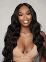 Lumivive InvisiBlend™ V Part Body Wave Human Hair Glueless Wig
