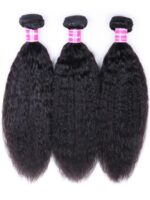 Lumivive 3 Packs Kinky Straight Indian Human Hair Bundles Deal - Image 6