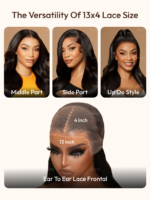 Lumivive 13x4 Lace Frontal Black Yaki Bob Pre-Everything Wig - Image 9
