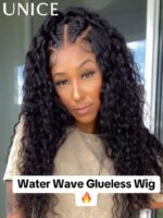Lumivive 13x4 Pre Everything™ Pre-Cut Lace Front Water Wave Drawstring Wig With Baby Hair