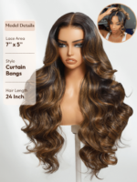 LumiviveBye-Bye Slip™ Balayage Brown Beginner Glueless Body Wave Wig with Highlights - Image 6