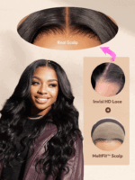 Lumivive Invisible HD Lace Front Loose Wave Wig with Face Framing Curtain Bangs - Image 8