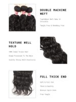 Lumivive 4Pcs Natural Wave Remy Human Hair Weaves - Image 6