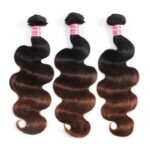 Lumivive Brown Balayage 4x4 Lace Closure With 3Pcs Body Wave Bundles - Image 3