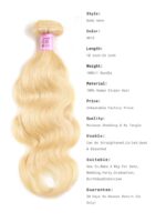 Lumivive Brazilian Hair Body Wave One Bundle 100% Unprocessed Brazilian Virgin Human Hair Natural Color Hair - Image 4