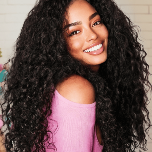 Lumivive Water Wave Flip Over Beginner Half Wig With Glueless Drawstring