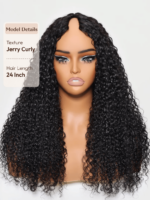 Lumivive InvisiBlend™ V Part Curly Wig With Invisible Drawstring No Leave Out - Image 5