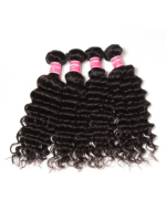 Lumivive Deep Wave 4 Bundles with 5x5 Free Part HD Lace Closure Natural Black With Baby Hair - Image 9