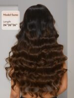 Lumivive Chestnut Brown Ombre 3 Pcs Body Wave Human Hair Bundles - Image 4
