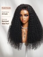 Lumivive Bye-Bye Knots™ 7x5 Lace Jerry Curl 150% Density Wig with Lived-In Coils - Image 4