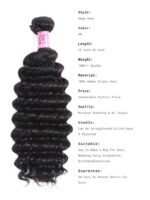 Lumivive Deep Wave Malaysian Remy Human Hair Bundles 3 Packs Deal - Image 8