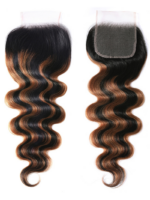 Lumivive Ombre Highlight Body Wave 4x4 Free Part Lace Closure 1 Piece - Image 8