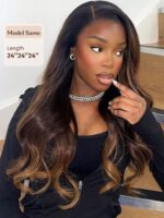 Lumivive Chestnut Brown Ombre 3 Pcs Body Wave Human Hair Bundles - Image 2