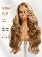 Lumivive Bye-Bye Knots™ Honey Blonde Glueless Lace Human Hair Wig With Drawstring - Image 7