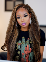 Lumivive #FB30 Brown Balayage Jerry Curly 1 Piece Human Hair Bundle - Image 2