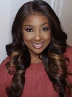 Lumivive Chestnut Brown Ombre Body Wave 1 Piece Human Hair Bundle - Image 3