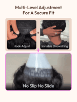 Lumivive Water Wave Headband Human Hair Glueless Wig With Invisi Drawstring - Image 5