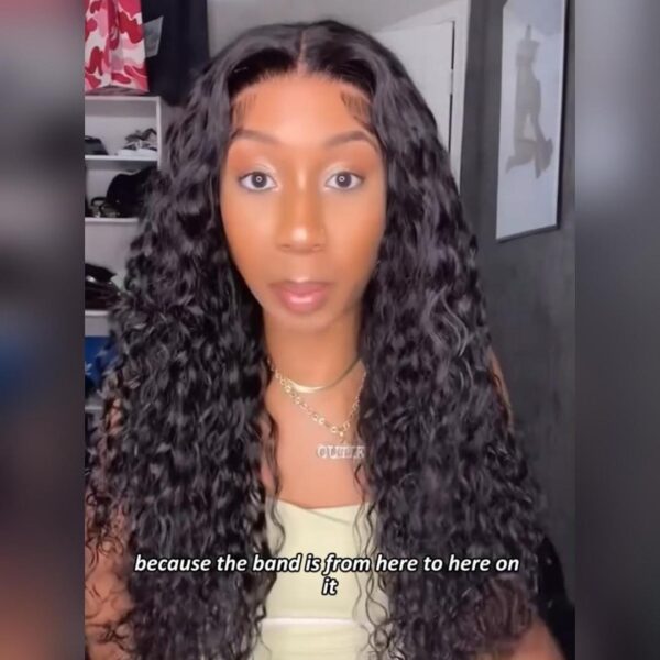 Lumivive Bye-Bye Slip™ Wig Water Wave Wig With Secure Silicone Strips and Drawstring