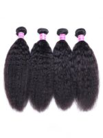 Lumivive 4 Packs Kinky Straight Brazilian Human Hair Bundles - Image 6