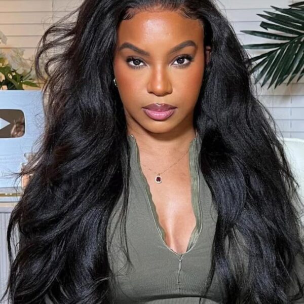 Lumivive Bye-Bye Knots 7x5 Lace Black Yaki Soft Layered Wig