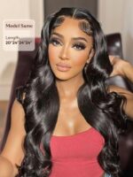 Lumivive 3Pcs Remy Hair Body Wave Bundles with Lace Closure - Image 3